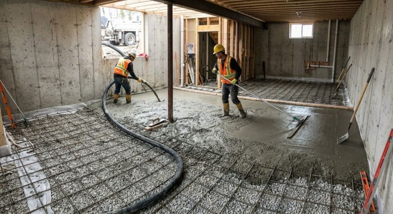 Basement Concrete Installation in Adams County, CO