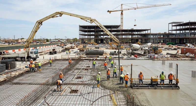 Commercial Slab Construction in Brighton, CO