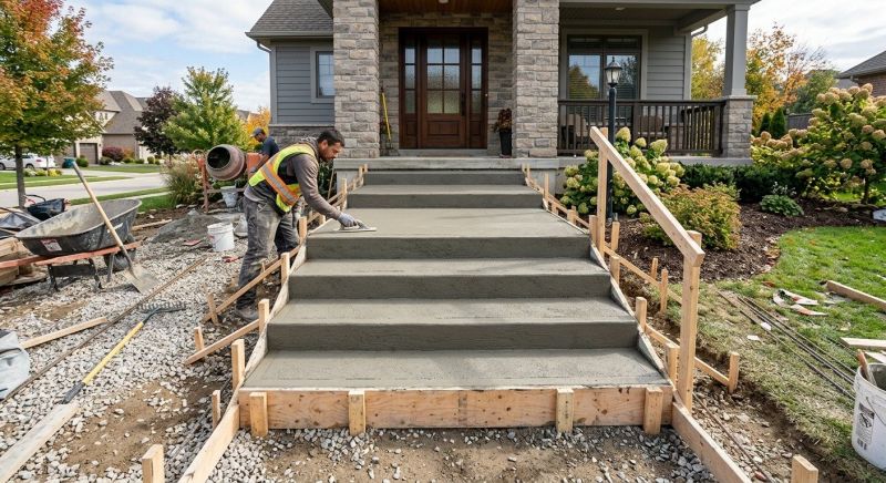 Concrete Stairs Installation in Brighton, CO