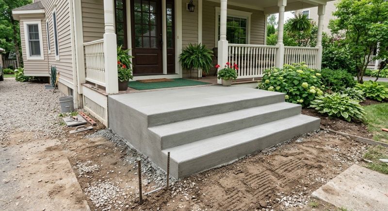 Poured Steps Installation in Golden, CO